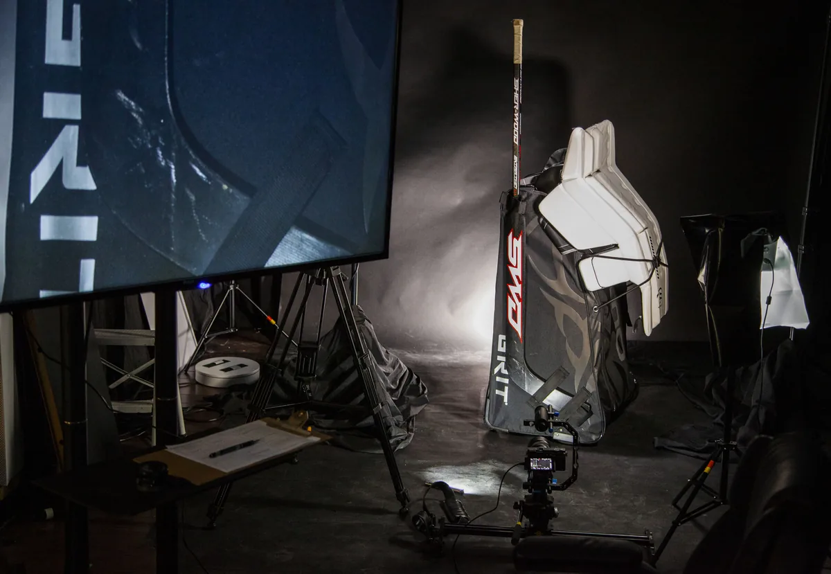 A behind-the-scenes frame from a shoot in May 2019.