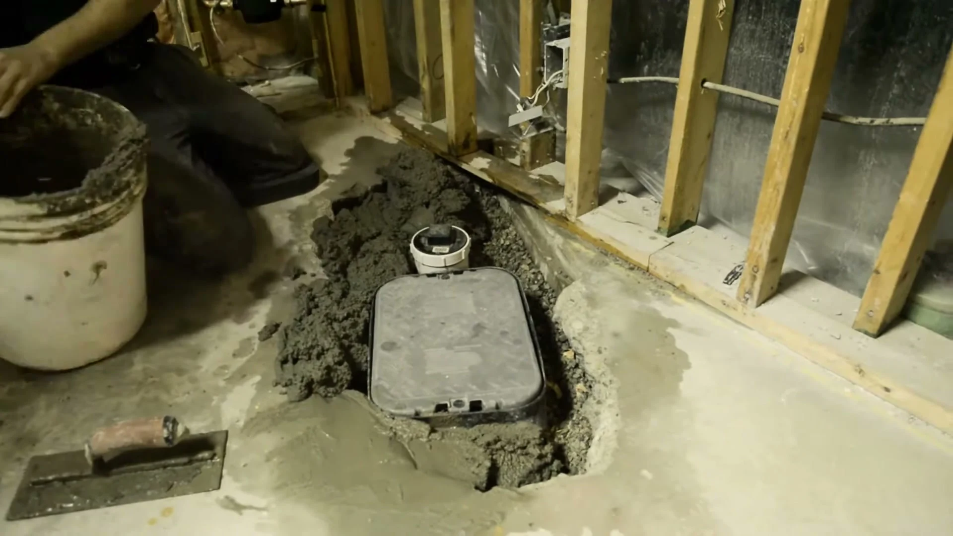 Frame from ICLR Basement Flooding. The frame is one of ten cut from the two films; no description of what it shows is on record.