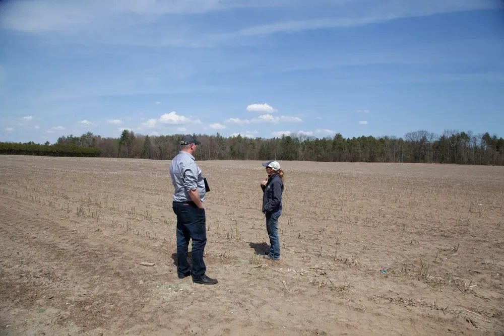DUCA Farms Erica Van Es showing Bryan from Bizbio around their facility
